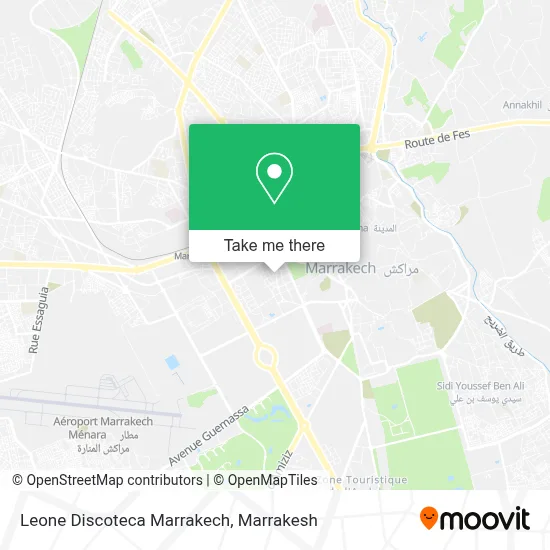 Leone Discoteca Marrakech map