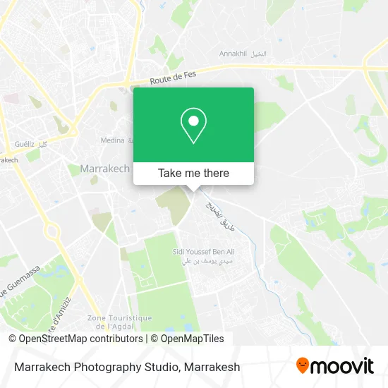 Marrakech Photography Studio map