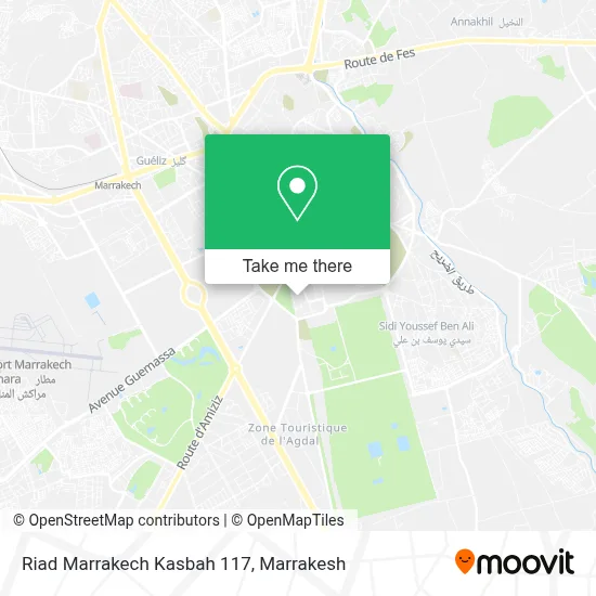 Riad Marrakech Kasbah 117 map