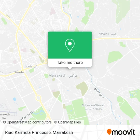 Riad Karmela Princesse map