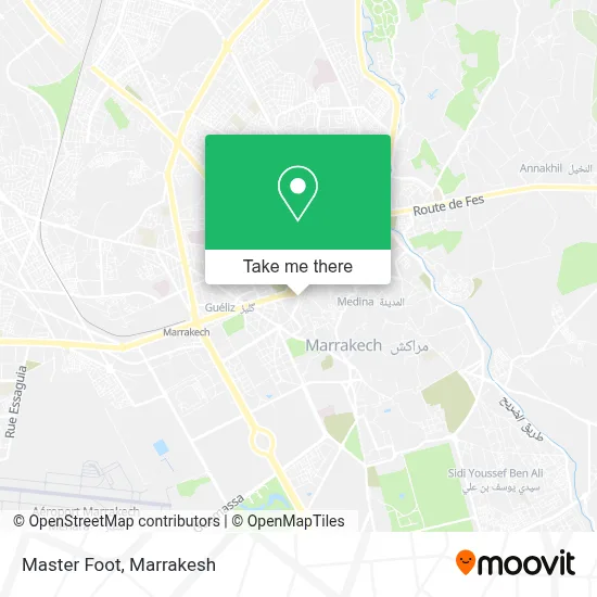 Master Foot map