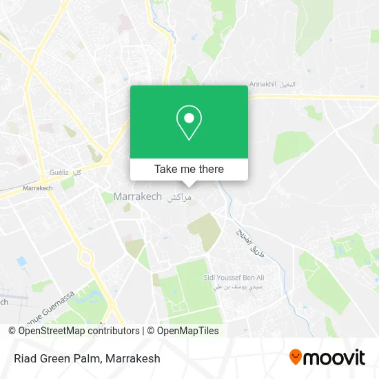 Riad Green Palm map