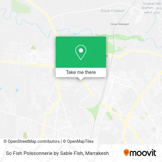 So Fish Poissonnerie by Sable Fish map