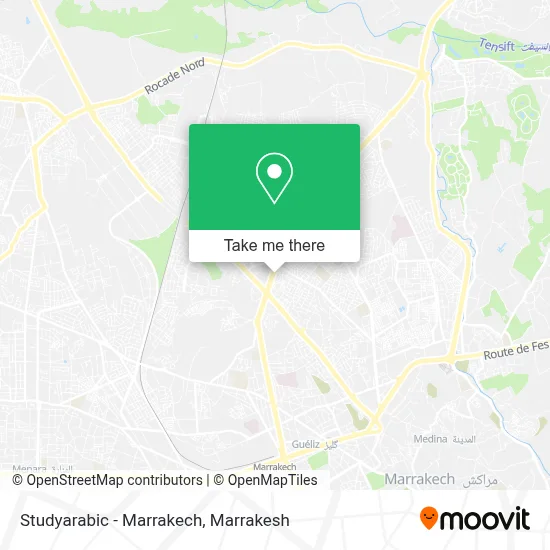 Studyarabic - Marrakech map