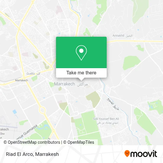 Riad El Arco map