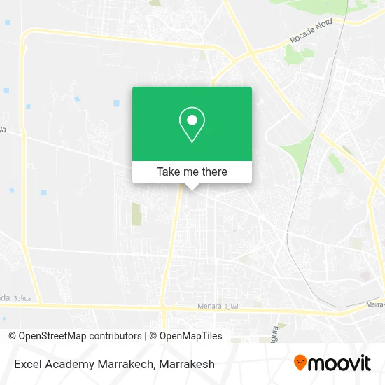 Excel Academy Marrakech map