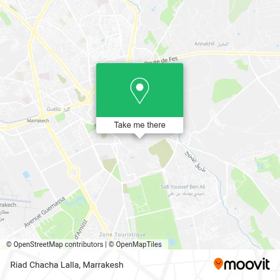 Riad Chacha Lalla map