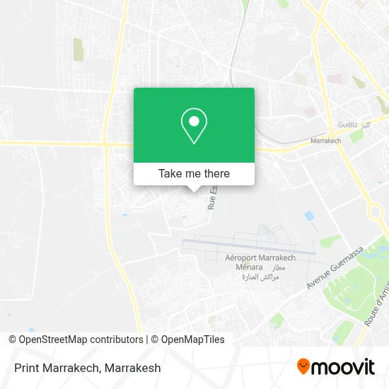 Print Marrakech map