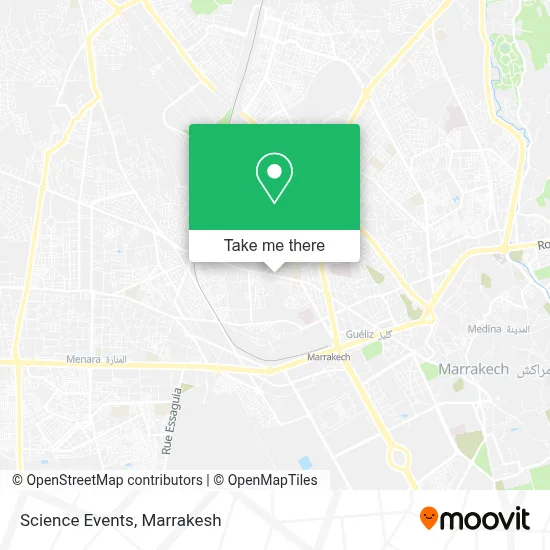 Science Events map