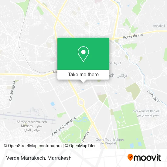 Verde Marrakech map