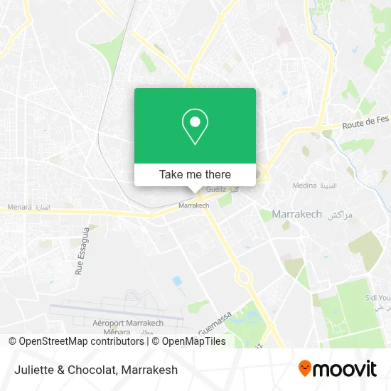 Juliette & Chocolat map