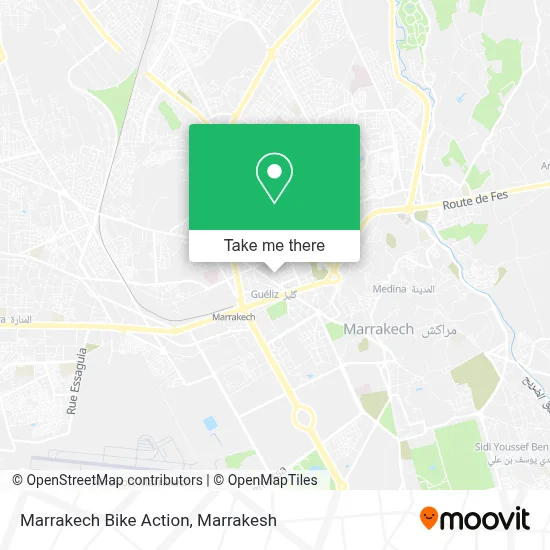 Marrakech Bike Action map