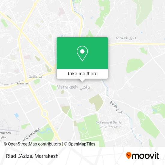 Riad L'Aziza map