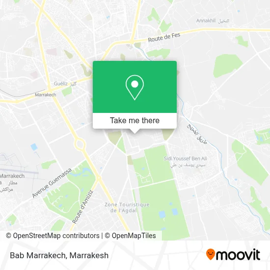 Bab Marrakech map