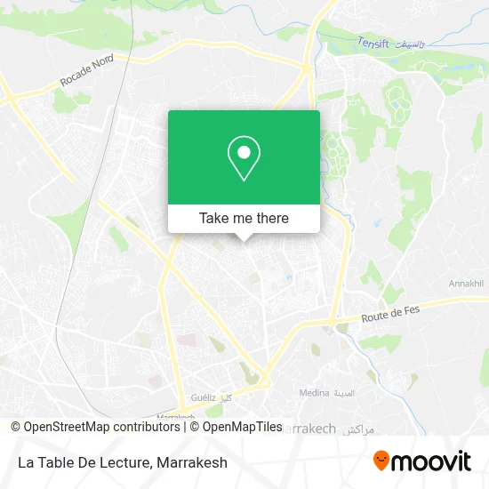 La Table De Lecture map