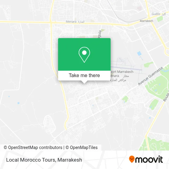 Local Morocco Tours map