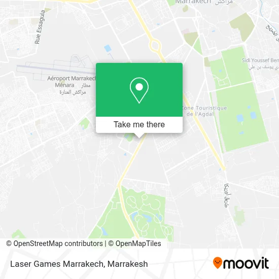 Laser Games Marrakech map