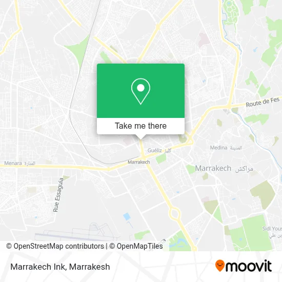 Marrakech Ink map
