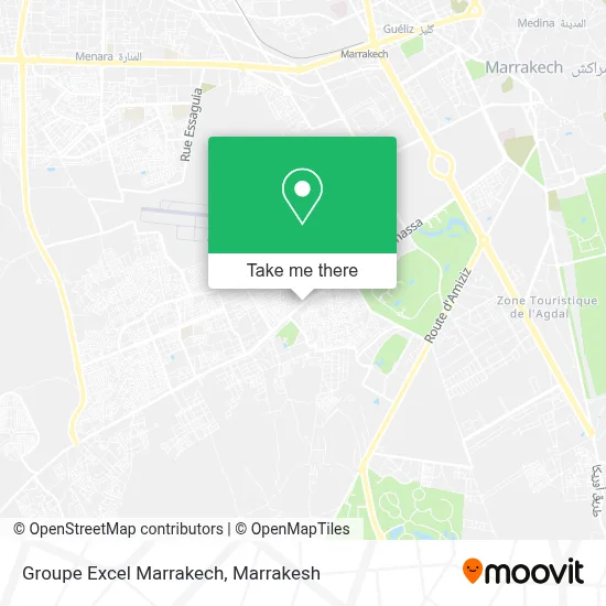 Groupe Excel Marrakech map