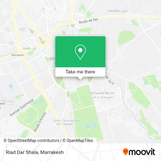 Riad Dar Shala map