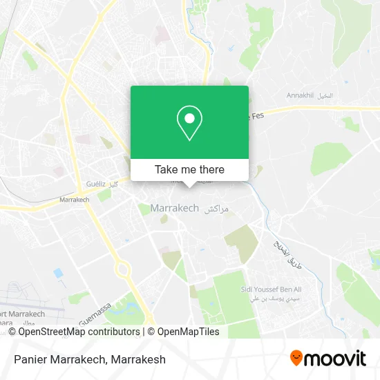 Panier Marrakech map