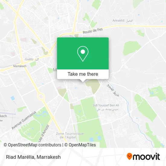 Riad Marélia map