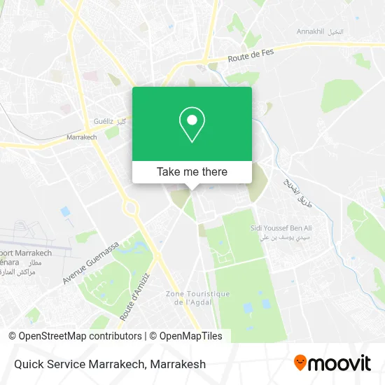 Quick Service Marrakech map