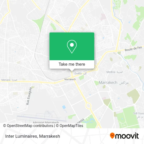 Inter Luminaires map