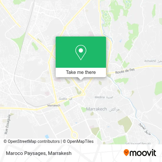 Maroco Paysages map