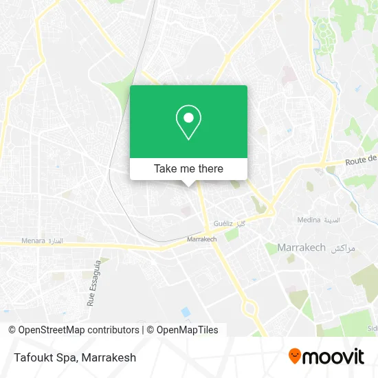 Tafoukt Spa map