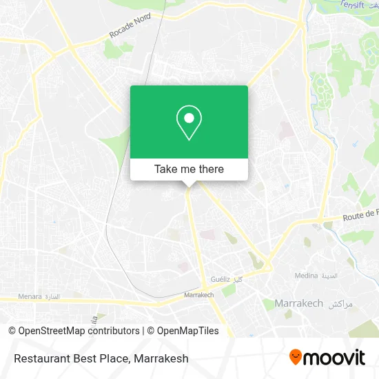 Restaurant Best Place map