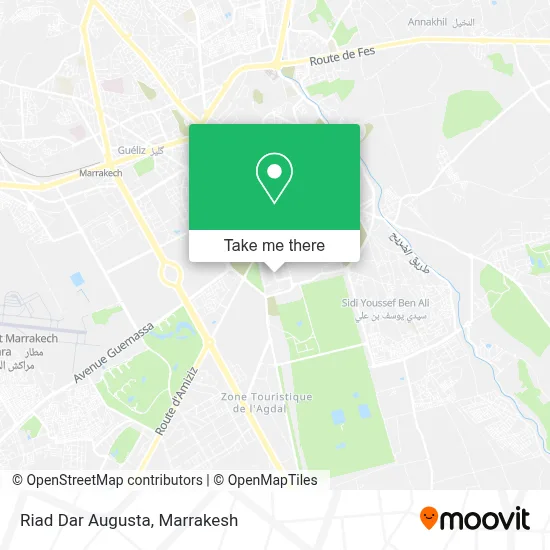 Riad Dar Augusta map