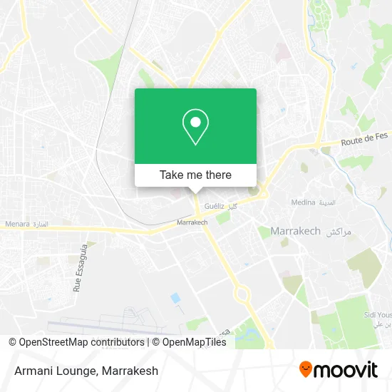 Armani Lounge map