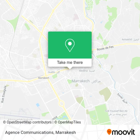 Agence Communications map
