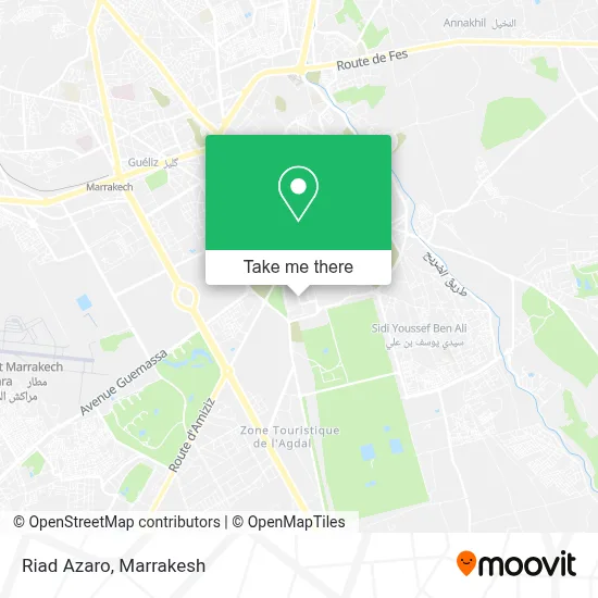 Riad Azaro map