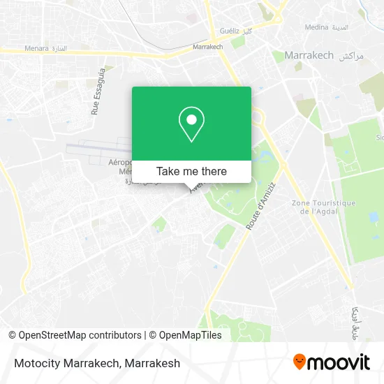 Motocity Marrakech map