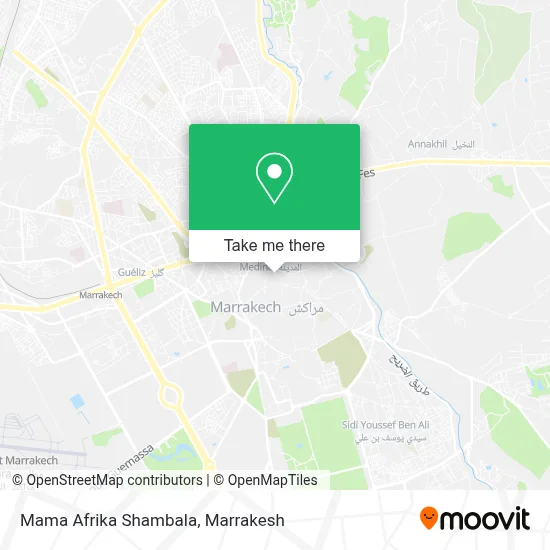 Mama Afrika Shambala map