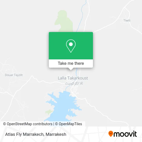Atlas Fly Marrakech map