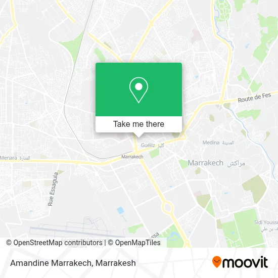 Amandine Marrakech map