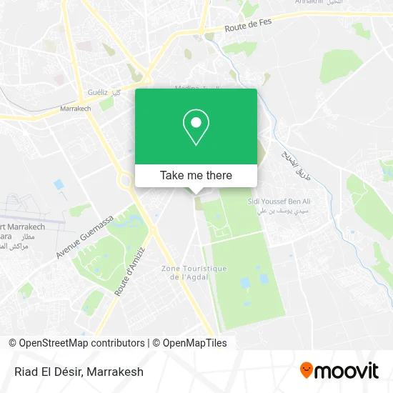Riad El Désir map