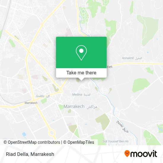 Riad Della map
