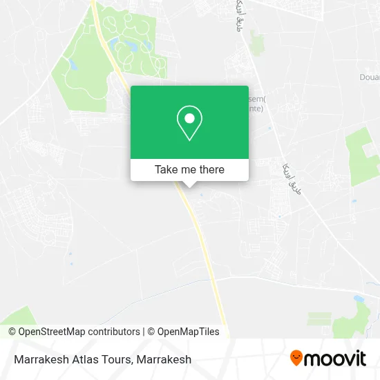 Marrakesh Atlas Tours map