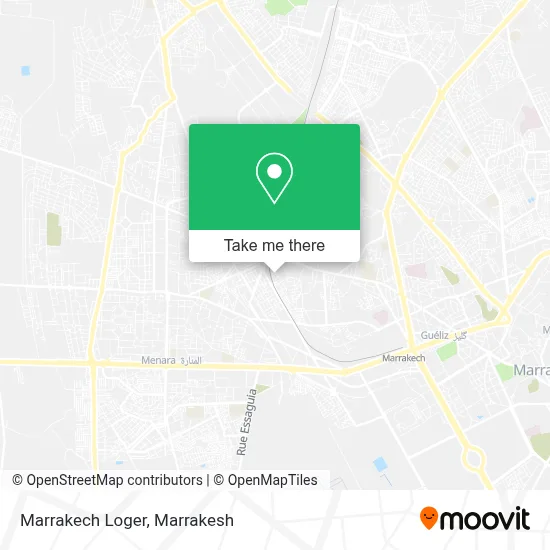 Marrakech Loger map