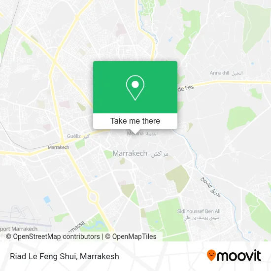 Riad Le Feng Shui map