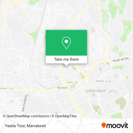Yaalla Tour map
