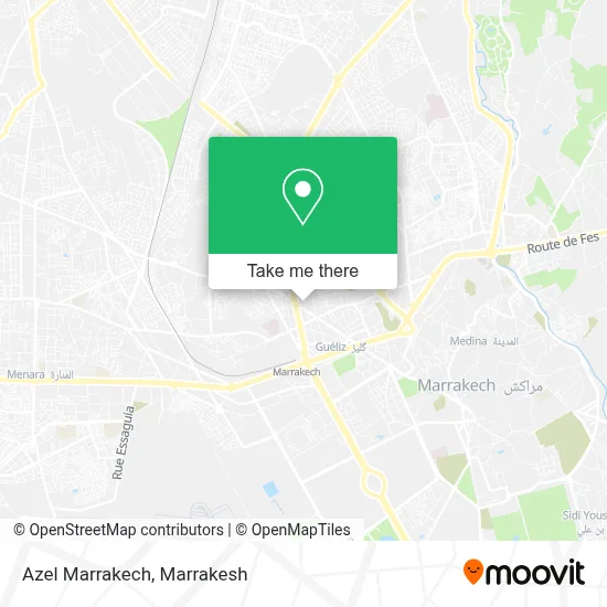 Azel  Marrakech map