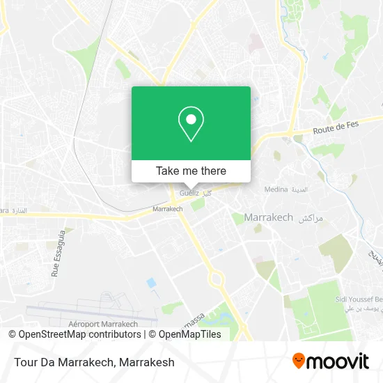 Tour Da  Marrakech map
