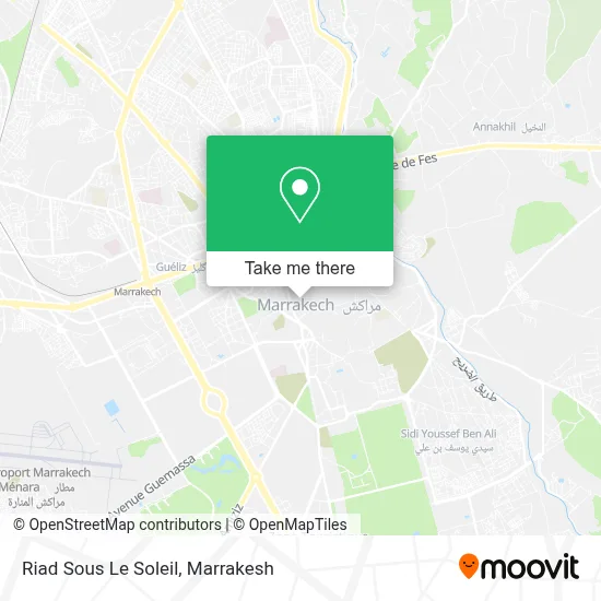 Riad Sous Le Soleil map