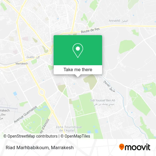 Riad Marhbabikoum map