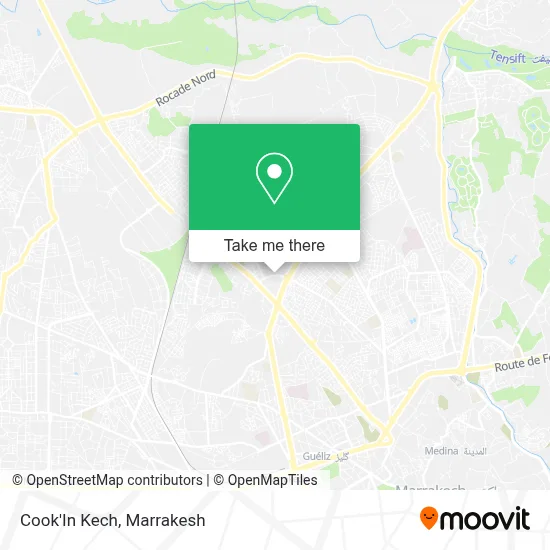 Cook'In Kech map